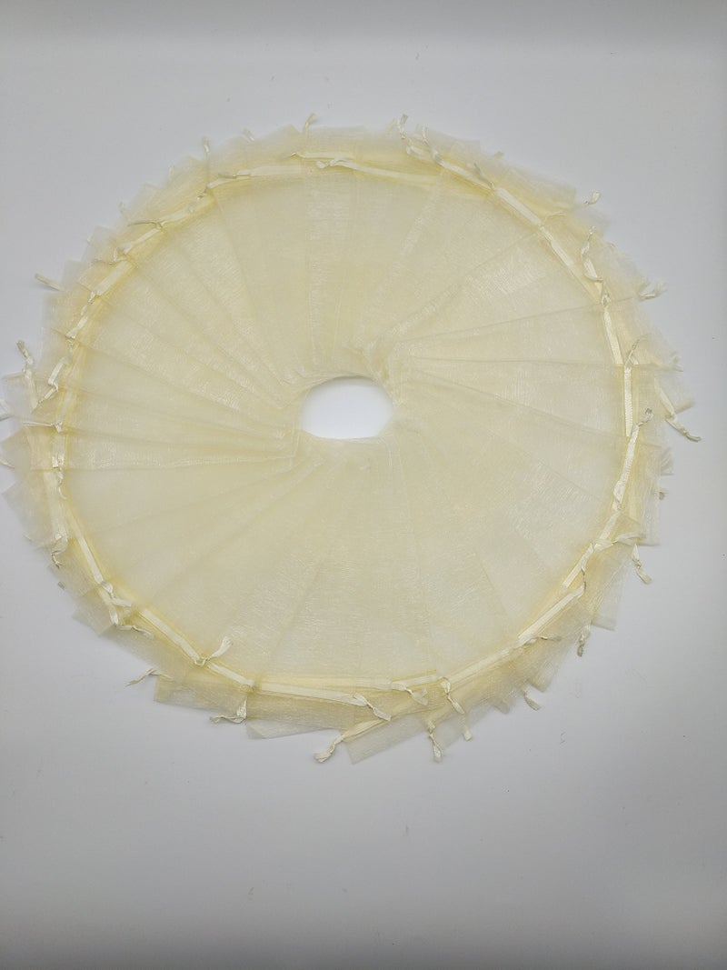 Ankirol 100pcs Sheer Organza Favor Bags 5x7'' For Wedding Gift Bags Samples Display Drawstring Pouches (Champagne) - Image 5